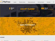 Tablet Screenshot of pilsfree.cz